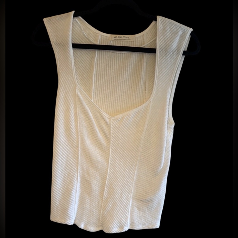 White Sleeveless Top